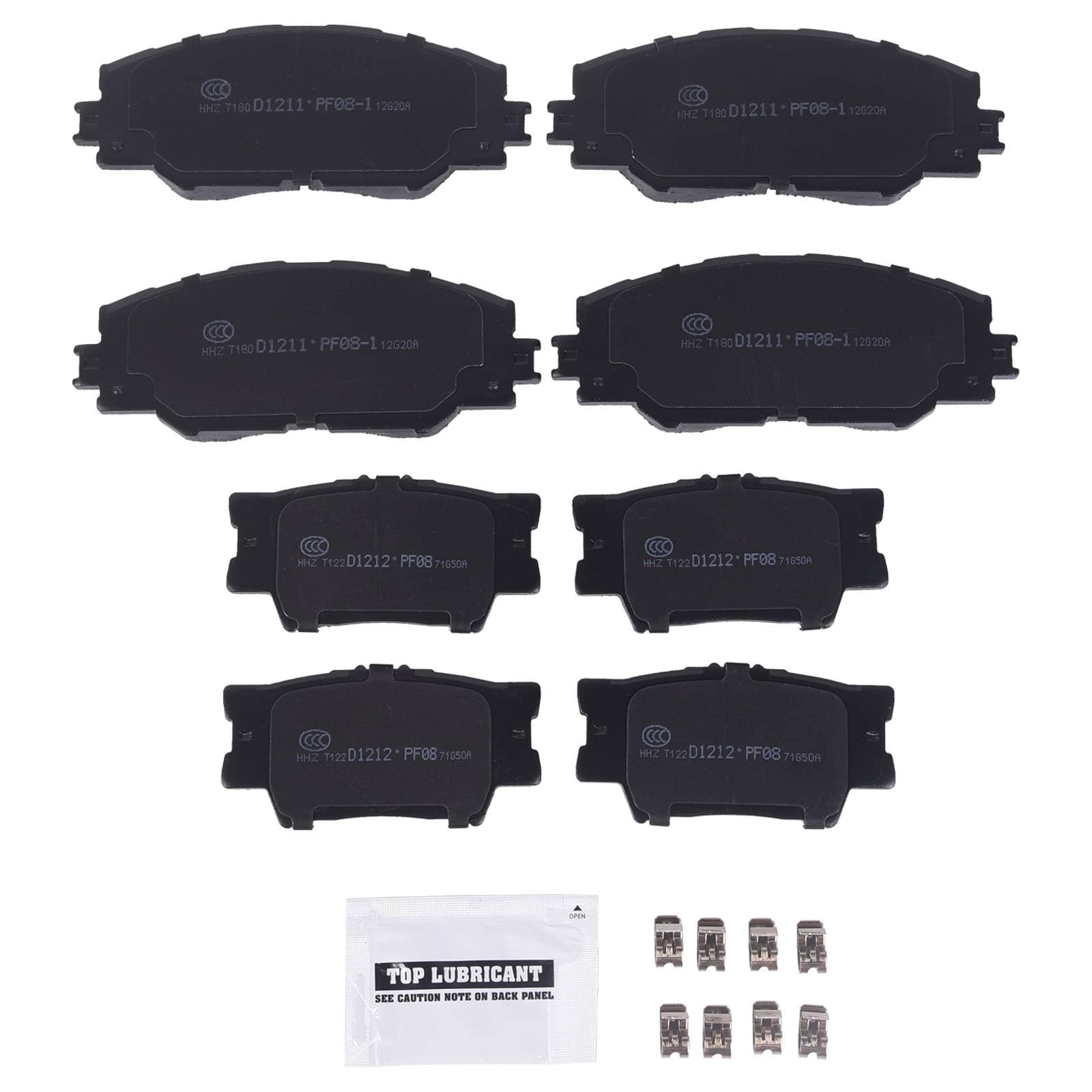 Front & Rear Ceramic Brake Pads For Toyota Matrix 2009-2013 TOYOTA RAV4 2013-18