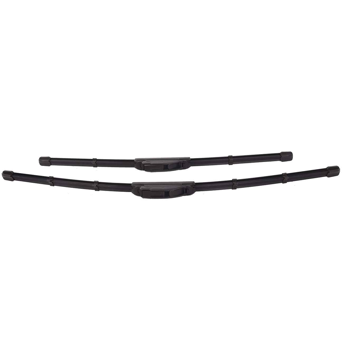 5Min Dry Brush Coating Clearer Vision In Rainy Days 24"+19" Black Wiper Blade