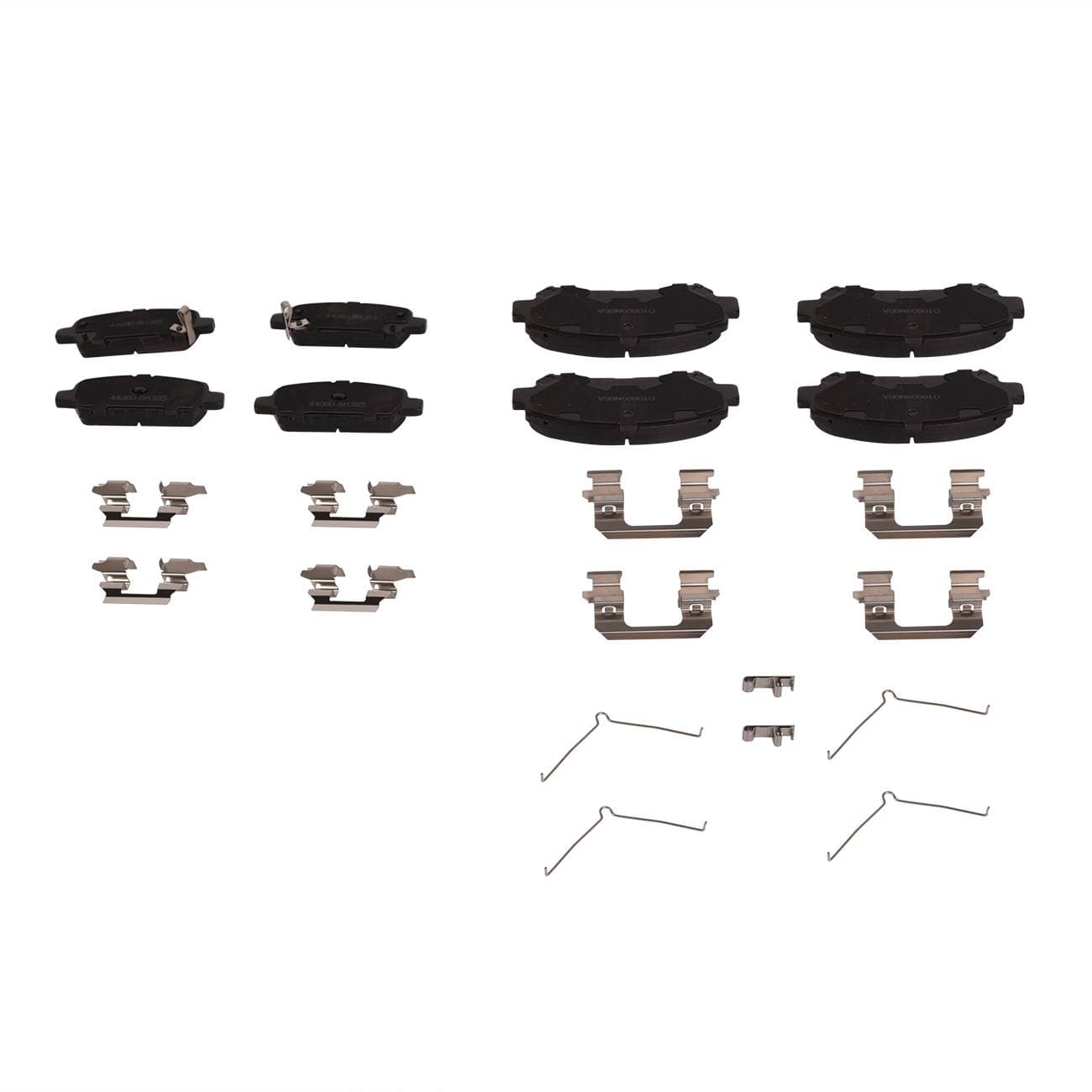 8Pcs Front & Rear Left & Right Ceramic Brake Pads Set For Nissan Maxima Sentra