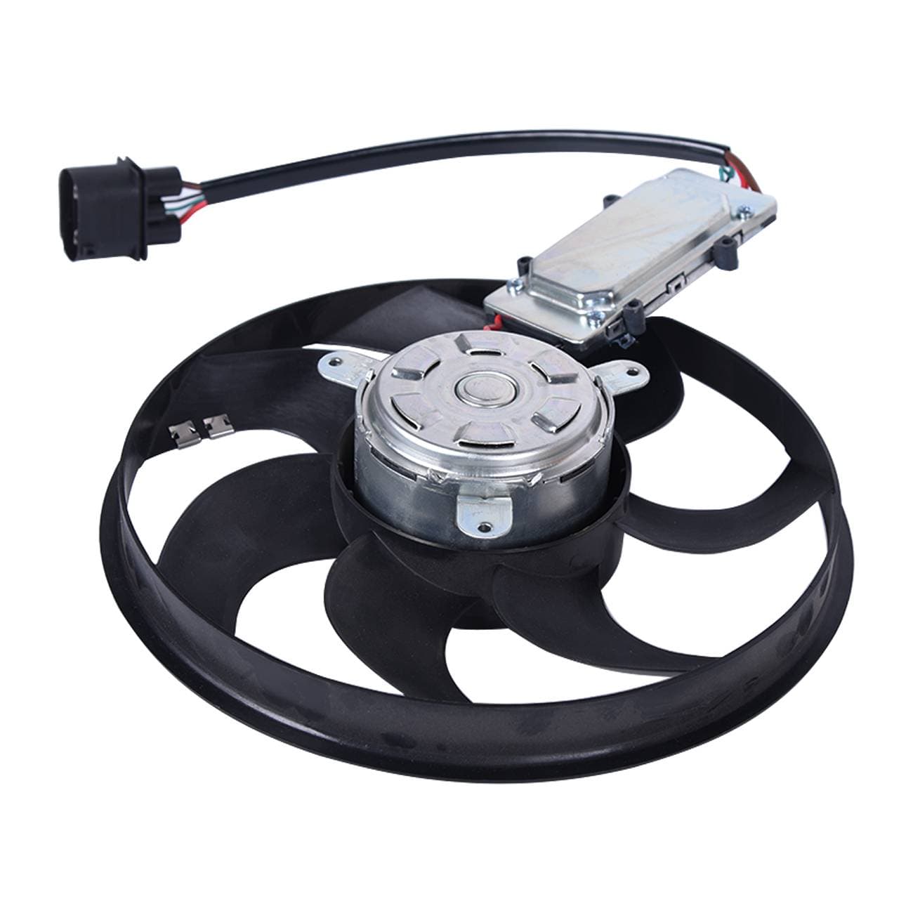 Radiator Cooling Fan Assembly Left Fits Audi Q7 Cayenne VW Touareg 7L0959455