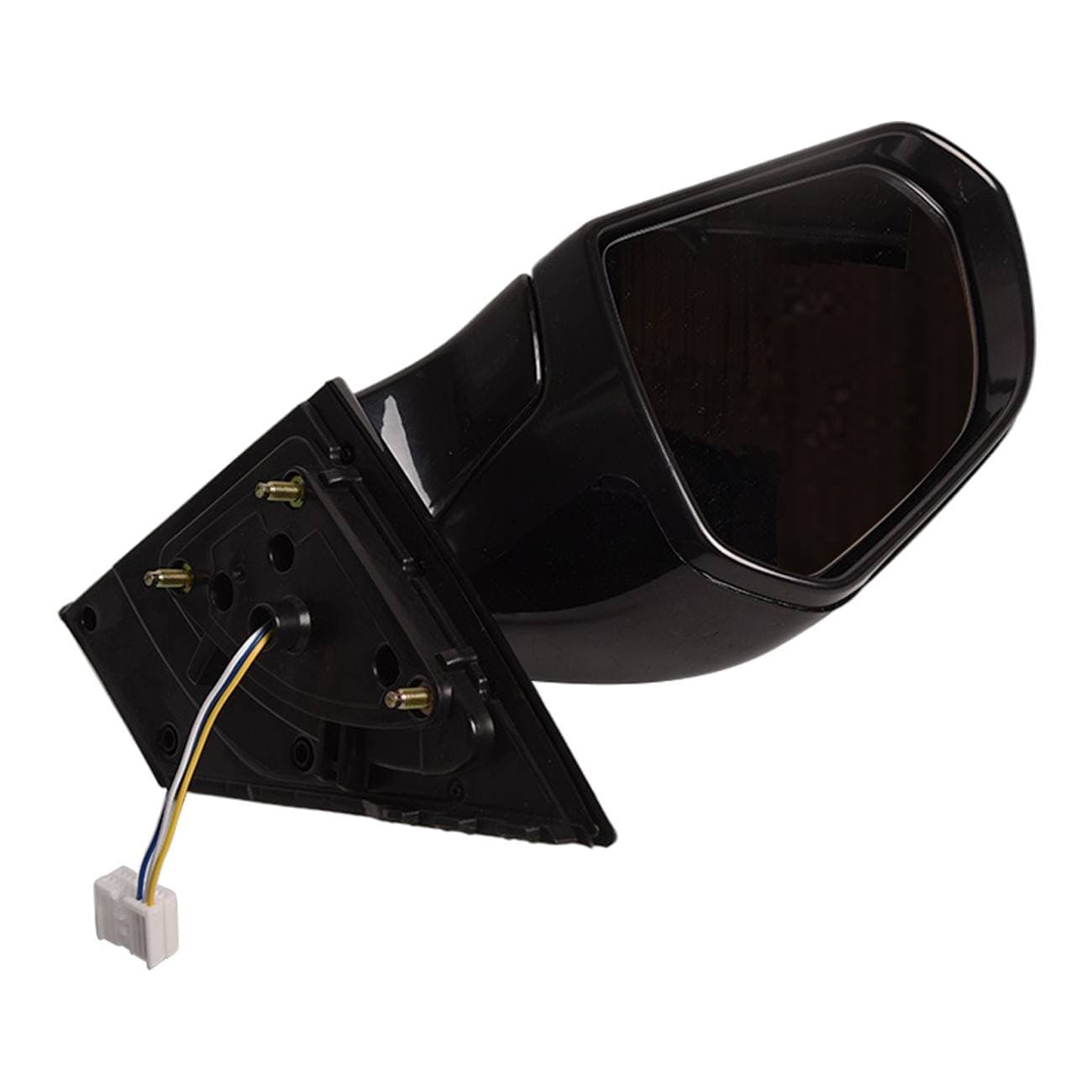Front Driver Side Heated Side Mirror For 2015-2019 Hyundai Sonata Glossy Black