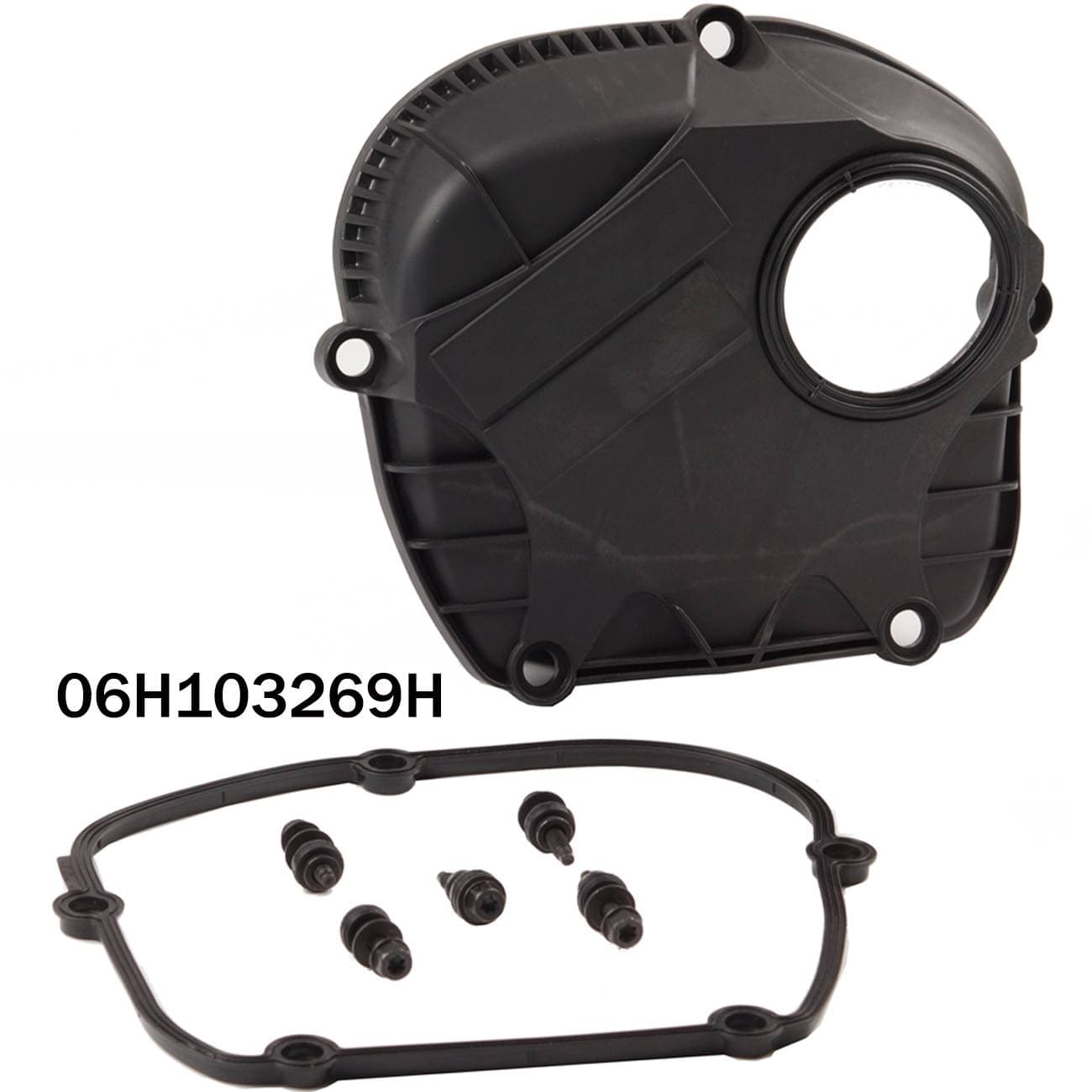 Engine Upper Timing Chain Cover w/ Gasket for VW Jetta Golf GTI CC Audi A3 A4 A6