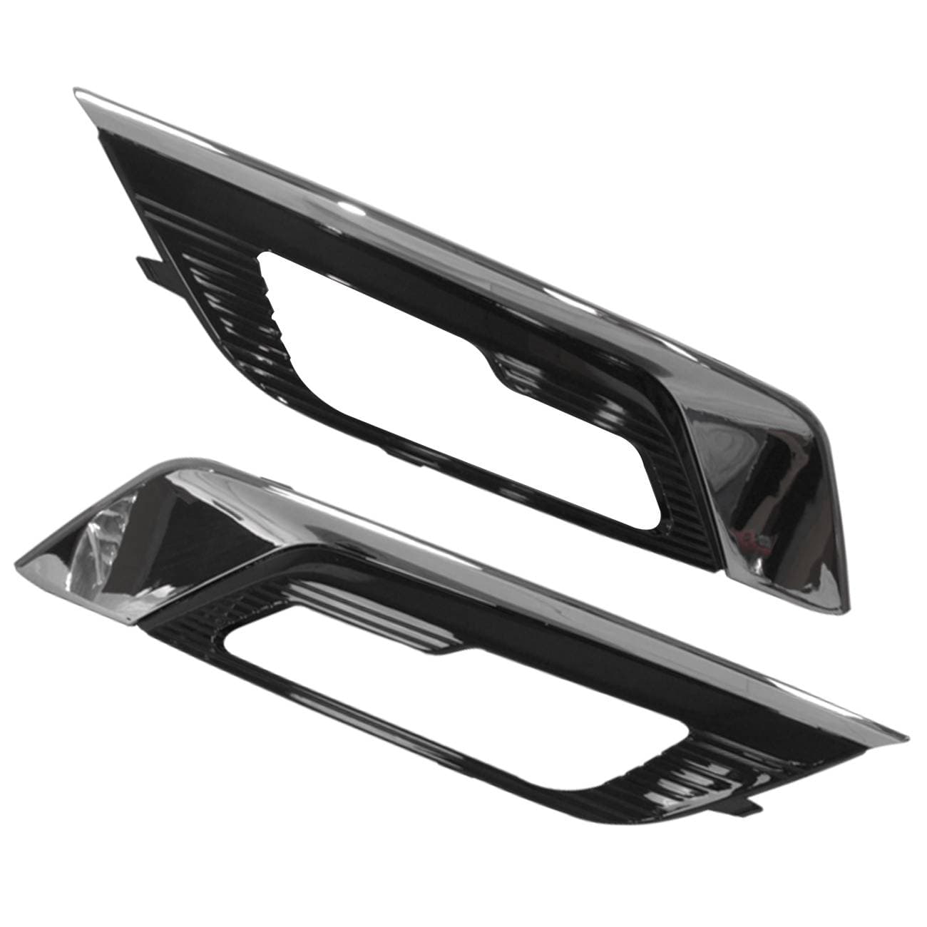 KIT Pair Front Right & Left Fog Lamp Bezel Kit for Ford Fusion 2017-2018