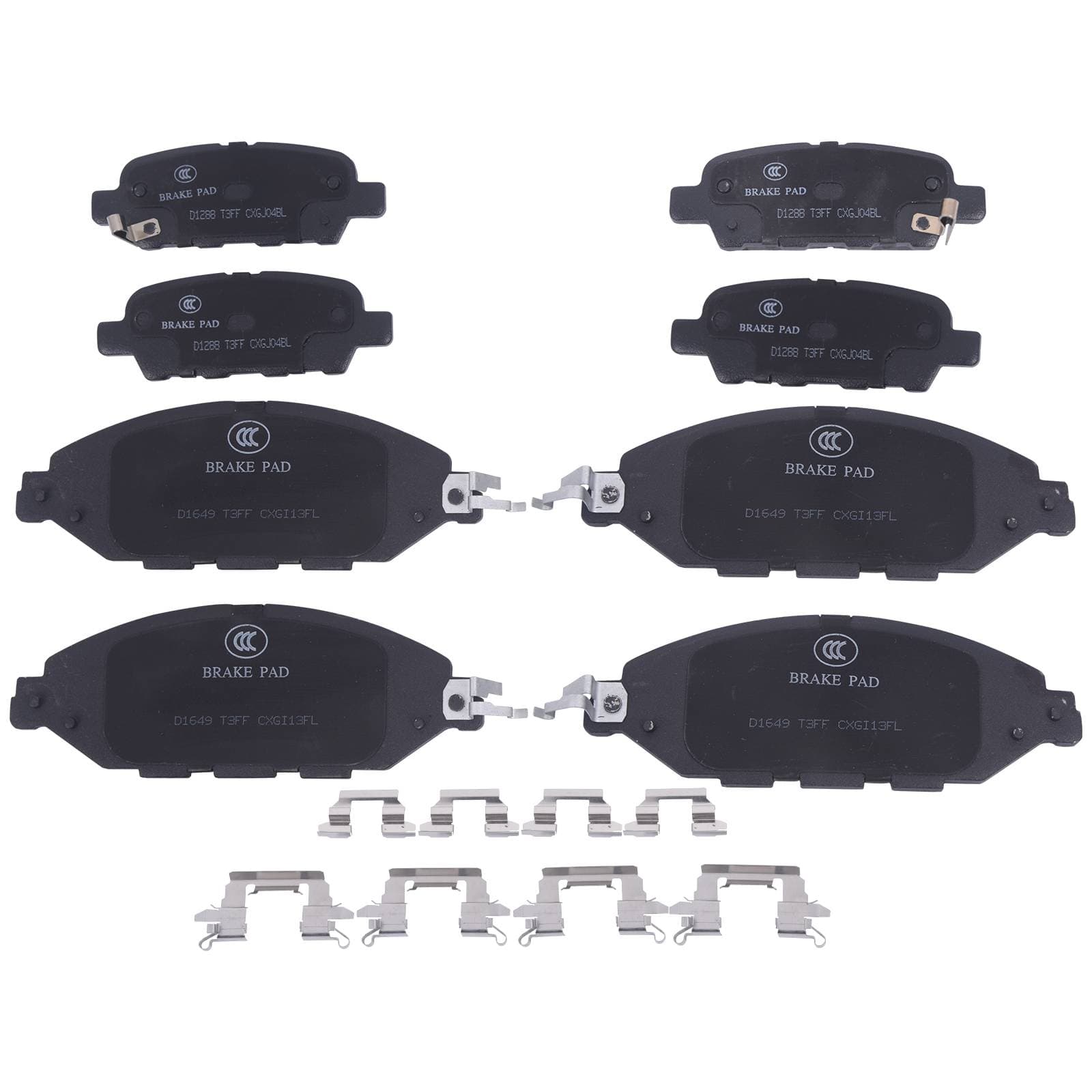 Front & Rear Ceramic Brake Pads For Infiniti JX35 QX60 Nissan Murano Pathfinder