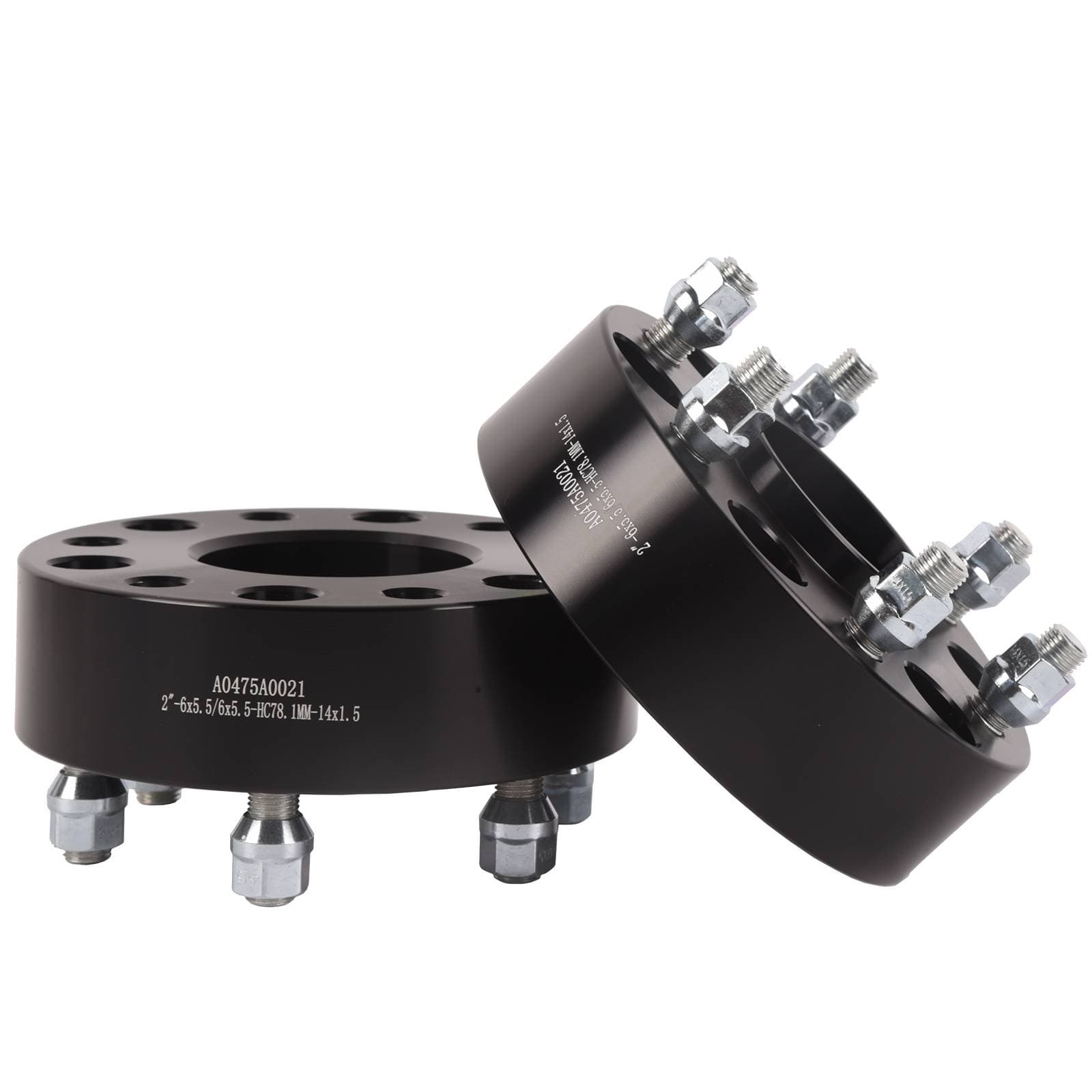 2Pcs 2" 6x5.5 Wheel Spacers Adapters Hub Centric Fits 1999-2016 Chevy Silverado