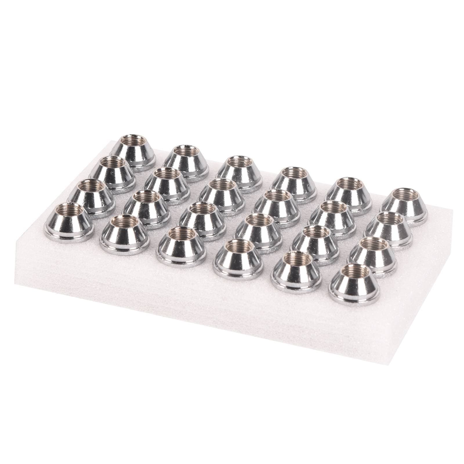 24PCS REPLACEMNT SOLID LUG NUTS M14X1.5 CHROME FITS FORD F-150 2015-2020