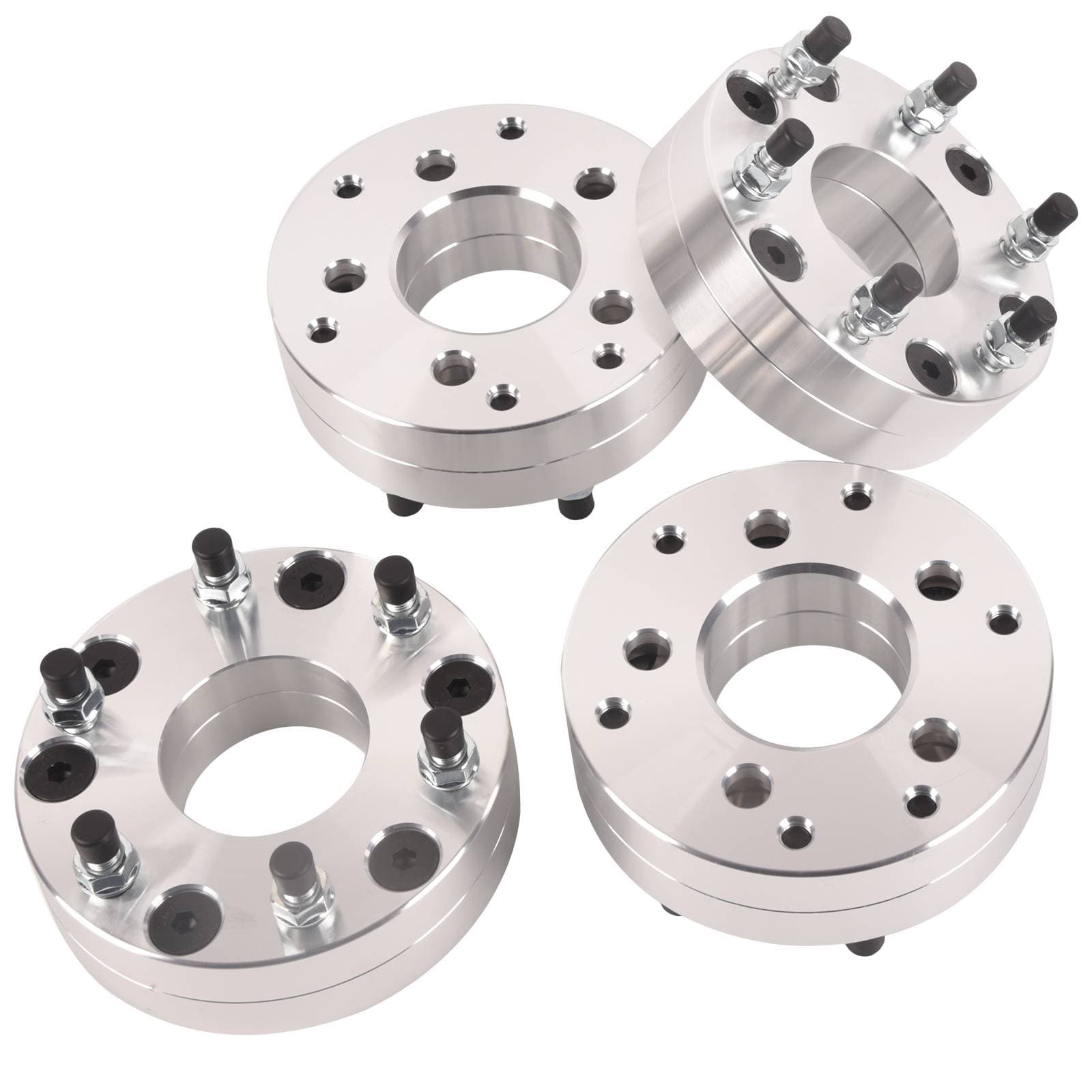4Pcs 2" 5x4.5 to 6x5.5 Wheel Adapters 5 Lug to 6 Lug 12x1.5 For Toyota Tacoma