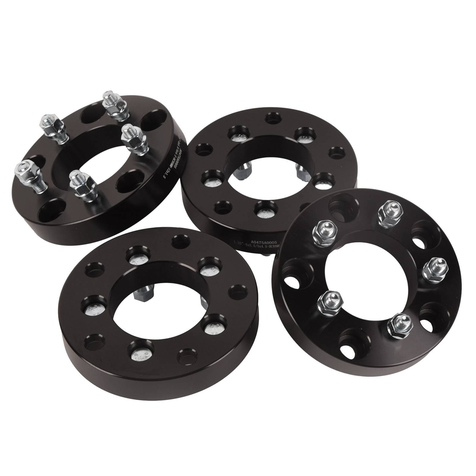 5x5.5 to 5x4.5 Wheel Adapters 1.25" Thick 5x139.7 to 5x114.3 with M12x1.5 Studs
