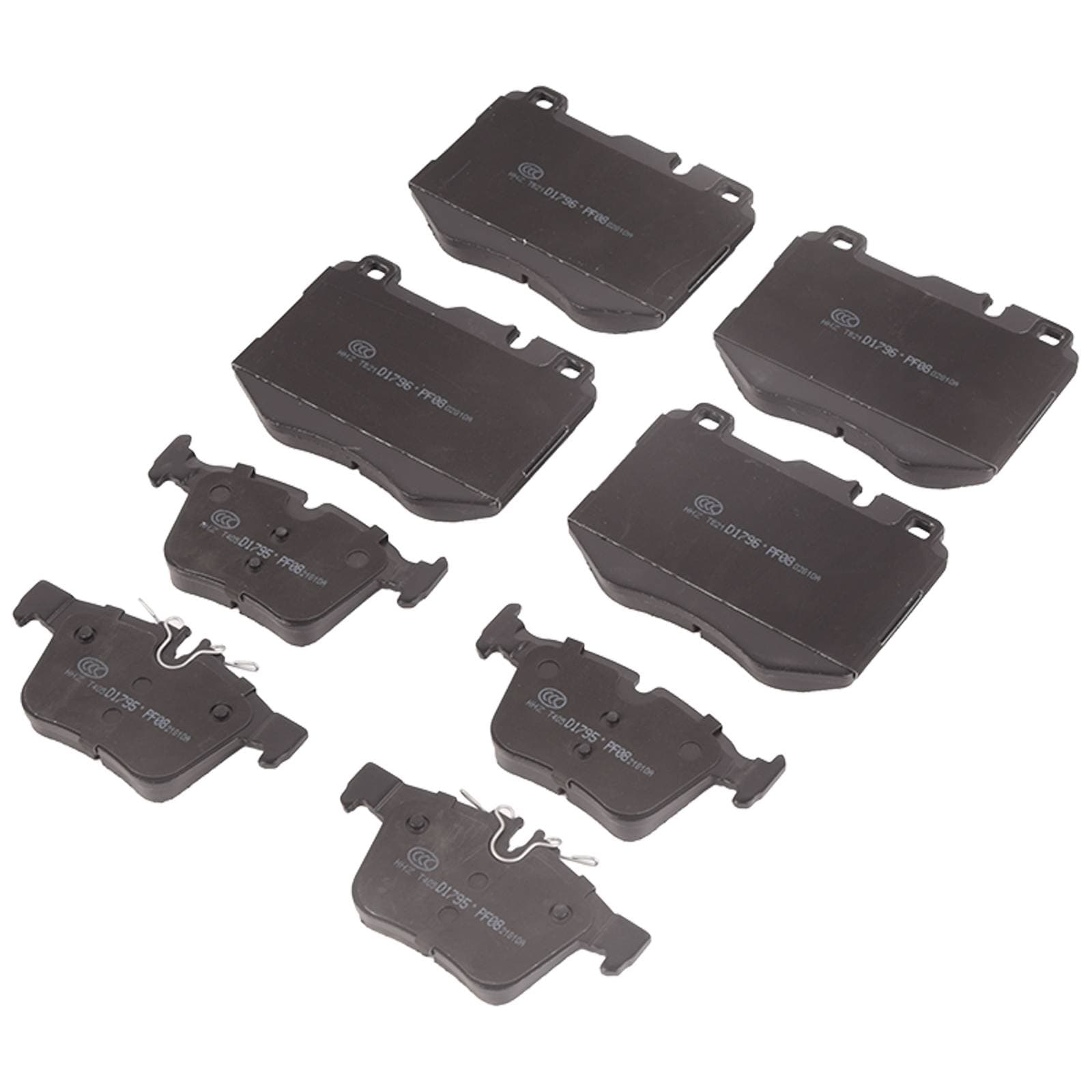 8X Front and Rear Ceramic Brake Pads Kit For Mercedes Benz C300 2016-2021 D1795