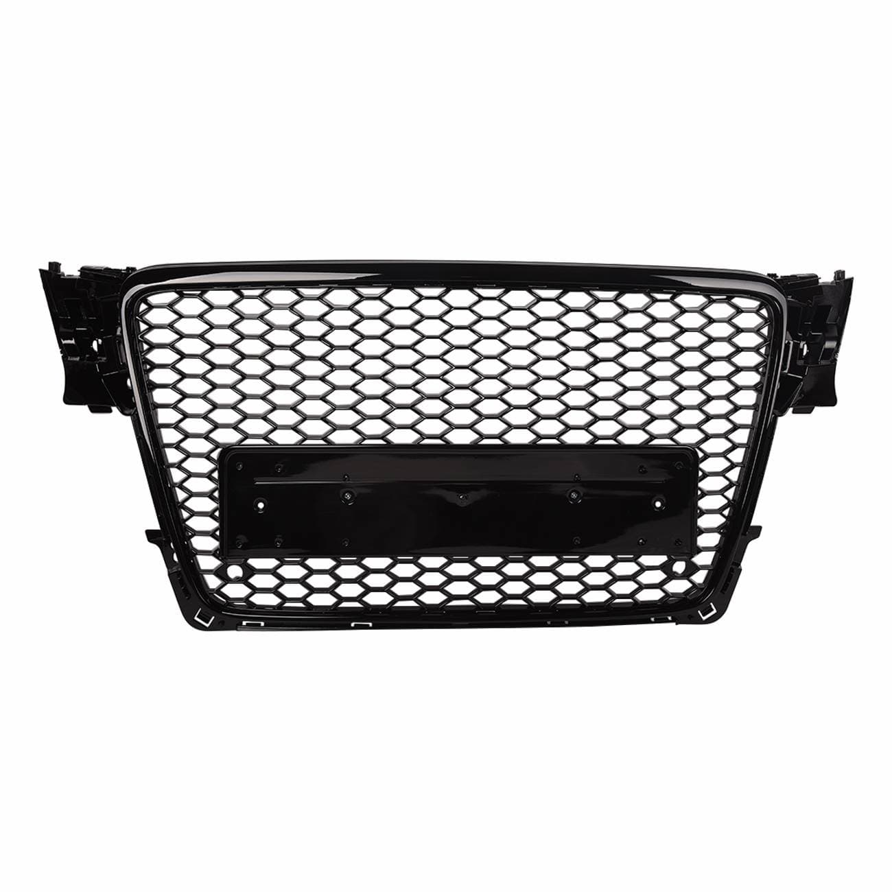 Front Bumper Hood Hex Grille Mesh Black RS4 Style For Audi A4/S4 B8 8t 2009-2012